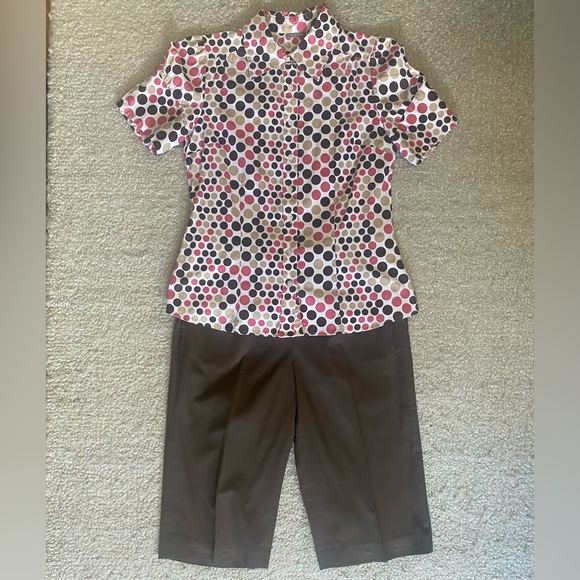 Willi Smith, Walking Shorts -Size 8 -Brown -Casual WorkWear Timeless Att… - Picture 1 of 9